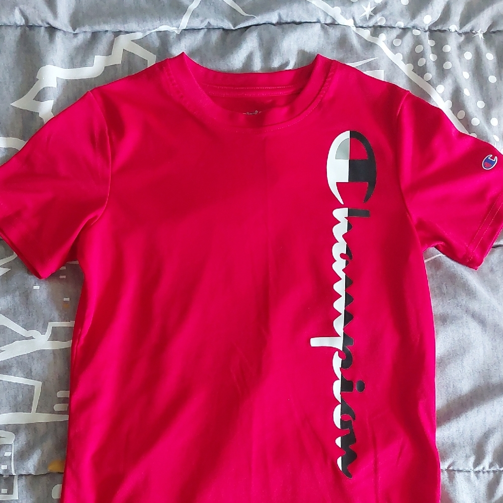 Champion Kids' Logo Tee In Red Size 10/12